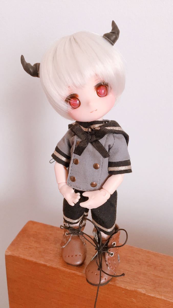 冬萌**OBヘッド(OTOKO)カスタムヘッド+アイ+ツノ（オビツ11向け） - OB