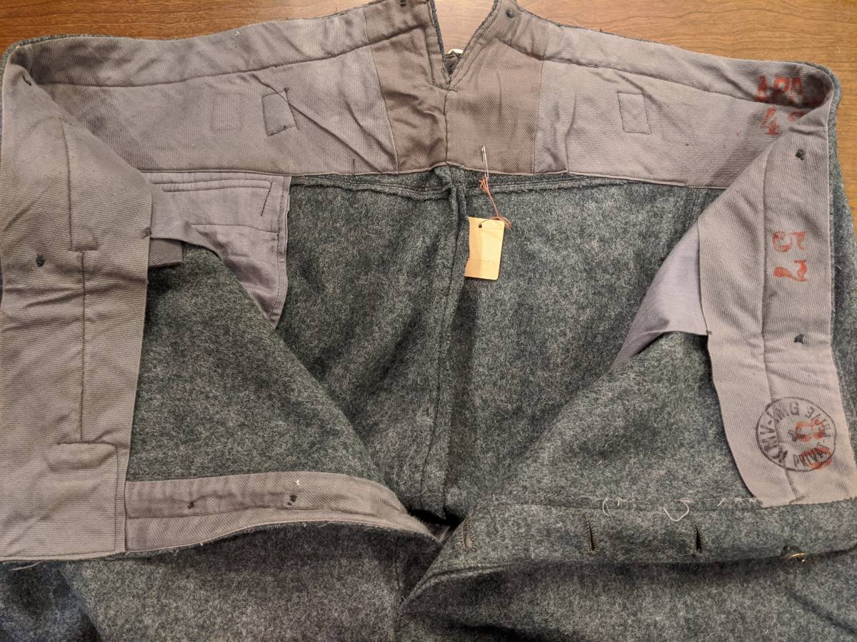 ビッグサイズ40's50'sヴィンテージスイス軍ウールパンツ ビッグサイズ40's50'sヴィンテージスイス軍ウールパンツ
