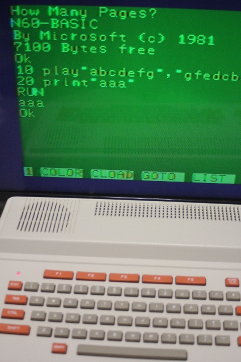 管理番号：P601】NEC PC-6001 動作確認済商品 【公式通販】