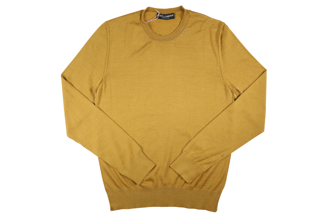 最高級 カシミヤシルク DOLCE&GABBANA タグ付 Vネックニット 44