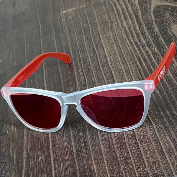最新作，本物保証 OAKLEY Frogskins オークリー フロッグスキン クリア レッド ピンク アジアンフィット サングラスドライブ メンズ レディース(セル、プラスチックフレーム)｜売買されたオークション情報、yahoo セル、プラスチックフレーム