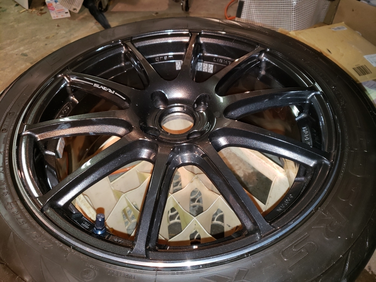 RAYS グラムライツ 57トランセンド 17/4H/100 ホイール4本 RAYS
