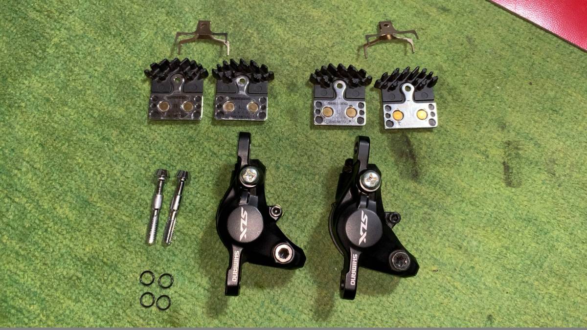 SHIMANO シマノ SLX BR-M7000 フィン付メタルパッド付 前後(ディスクブレーキ)｜売買されたオークション情報、yahooの商品情報をアーカイブ公開 - オークファン ディスクブレーキ