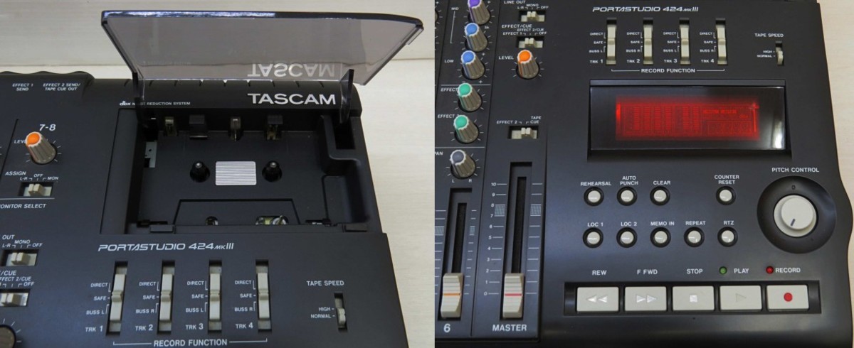 ☆TASCAM TEAC ティアック 4トラックカセットMTR 424MKⅢ PORTASTUDIO
