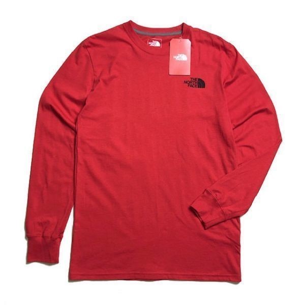 NORTH THE FACE レッド&frasl;赤色系）のフリマ ・ FACE（ダウンジャケット 半袖Tシャツ Tee ザ・ノースフェイス MenS&frasl;S S Red アイアンレッド（ザ・ノース Logo Historical レッド