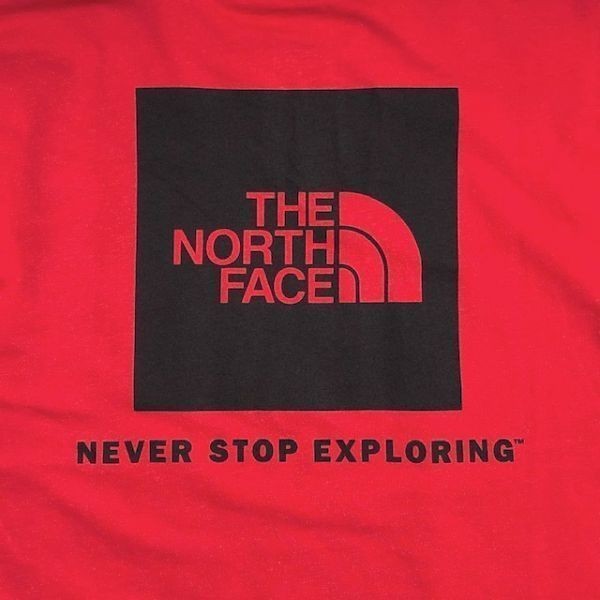 NORTH THE FACE レッド&frasl;赤色系）のフリマ ・ FACE（ダウンジャケット 半袖Tシャツ Tee ザ・ノースフェイス MenS&frasl;S S Red アイアンレッド（ザ・ノース Logo Historical レッド
