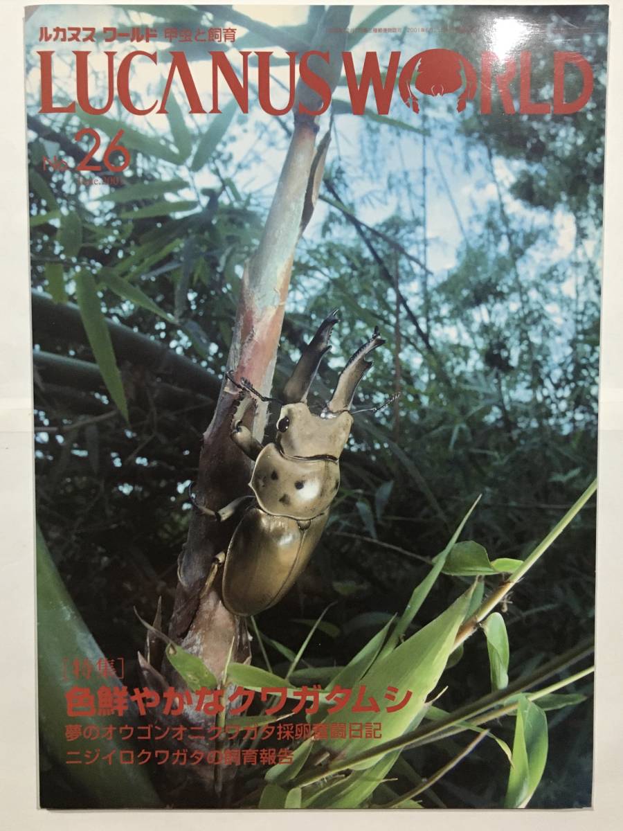 ルカヌス ワールド 昆虫と飼育 NO.26 2001年6月25日発行（クワガタムシ