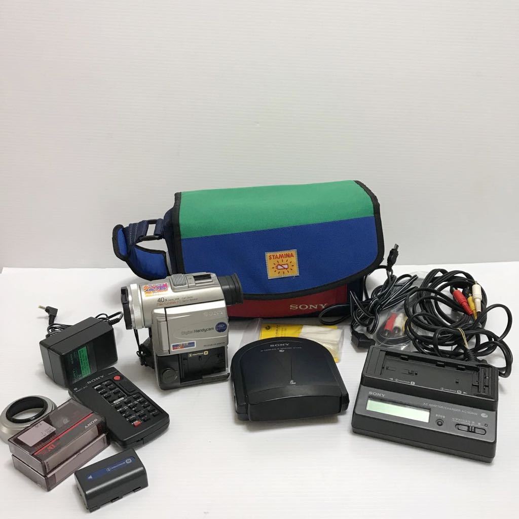 動作品 SONY DCR-PC100 MiniDVビデオカメラ 新品バッテリー付 Amazon