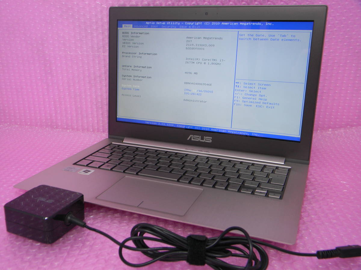 A2001056 ASUS / ZENBOOK / UX31E / CPU：Core i72677M /