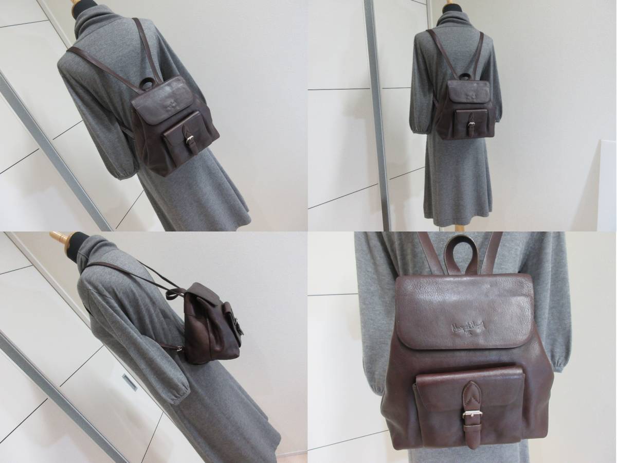 MARGARET HOWELL☆マーガレットハウエル MHL 牛革 レザー リュック 