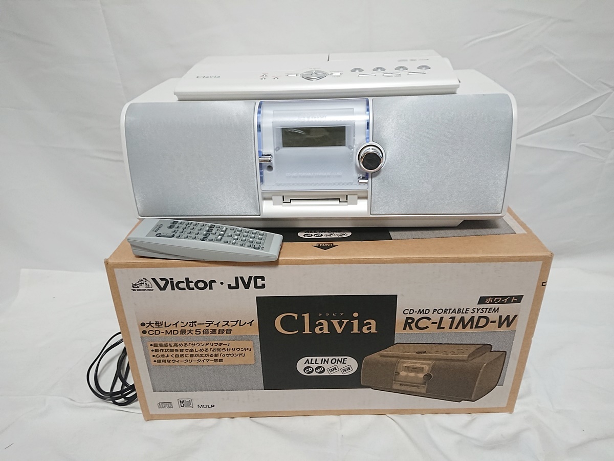 【動作品】Victor Clavia RC-L1MD CD MD カセット 販売 所 取引 所 違い 希少稼働品/美品○Victor/ビクター Clavia CD/MD