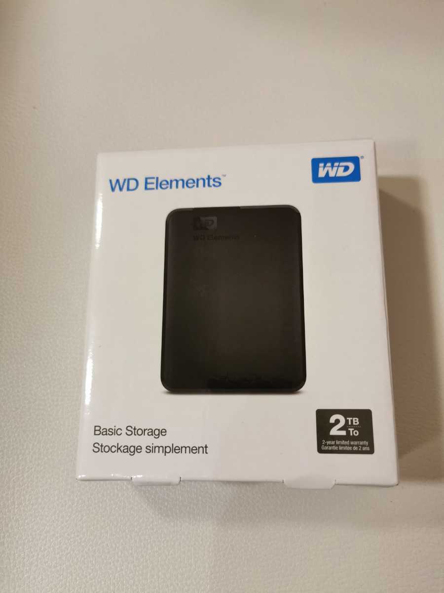 WD HDD ポータブルハードディスク 2TB WD Elements Portable