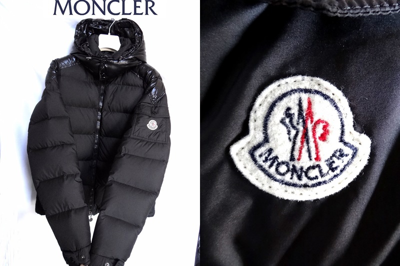 国内正規 本物 MONCLER モンクレール マット ブラック ダウン
