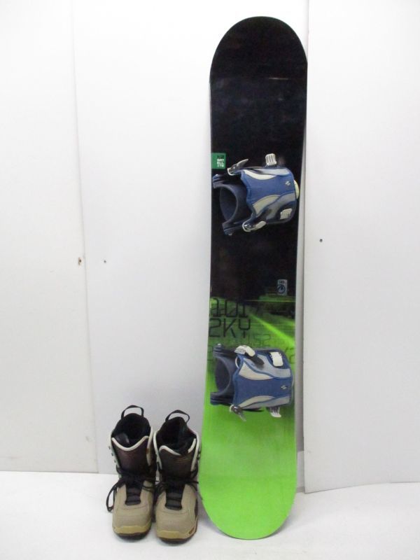 ♪スノーボード 3点セット K2 SATELLITE 145cm ビンディング FLOW FL-5
