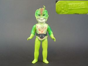 R1 旧バンダイ バンザイマーク ソフビ 仮面ライダー 怪人 サラセニア