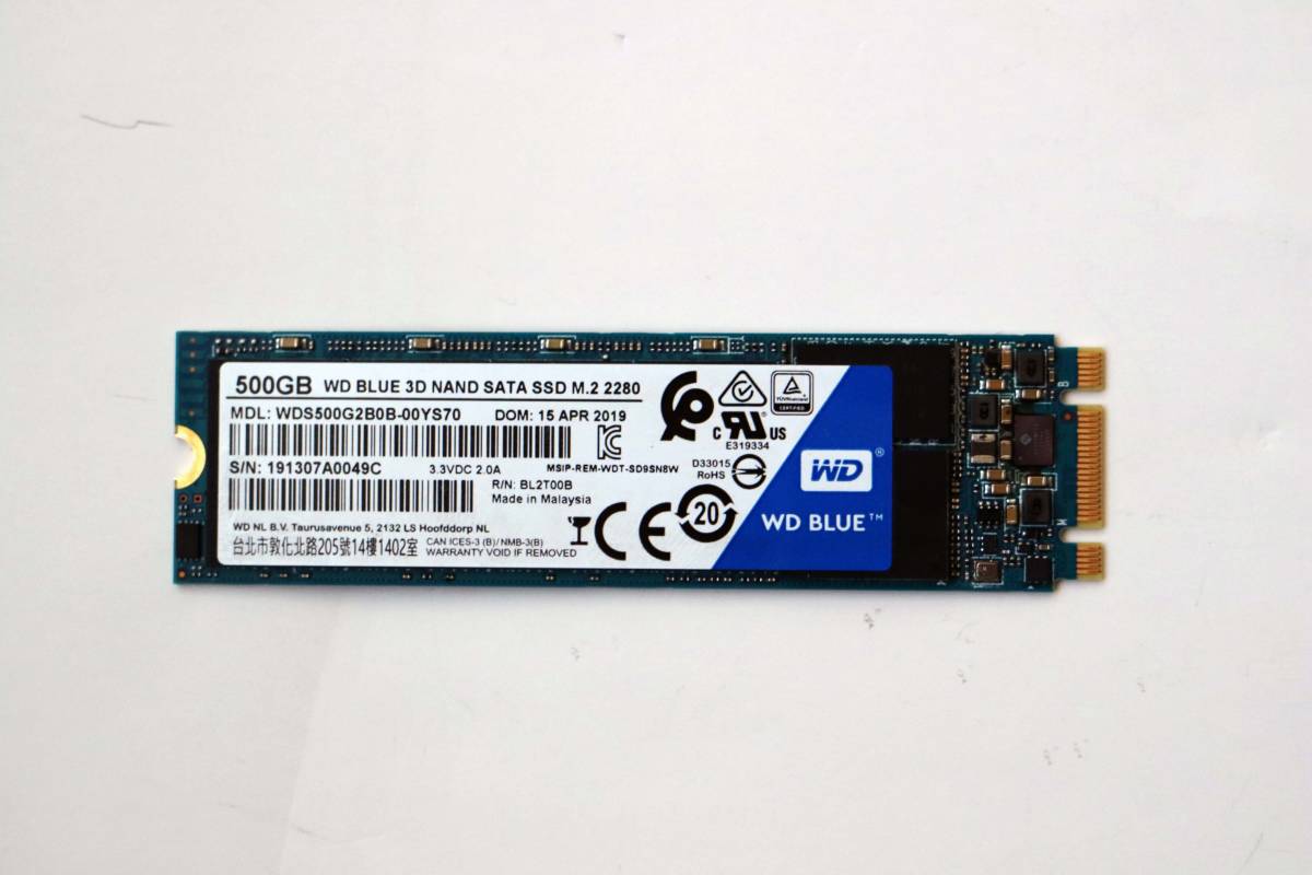Western Digital Blue SATA WDS500G2B0B 3D NAND 0 Ssd M.2 SSD 500GB