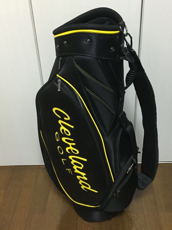 Cleveland ゴルフキャディバッグ 黒/黄 Cleveland Golf