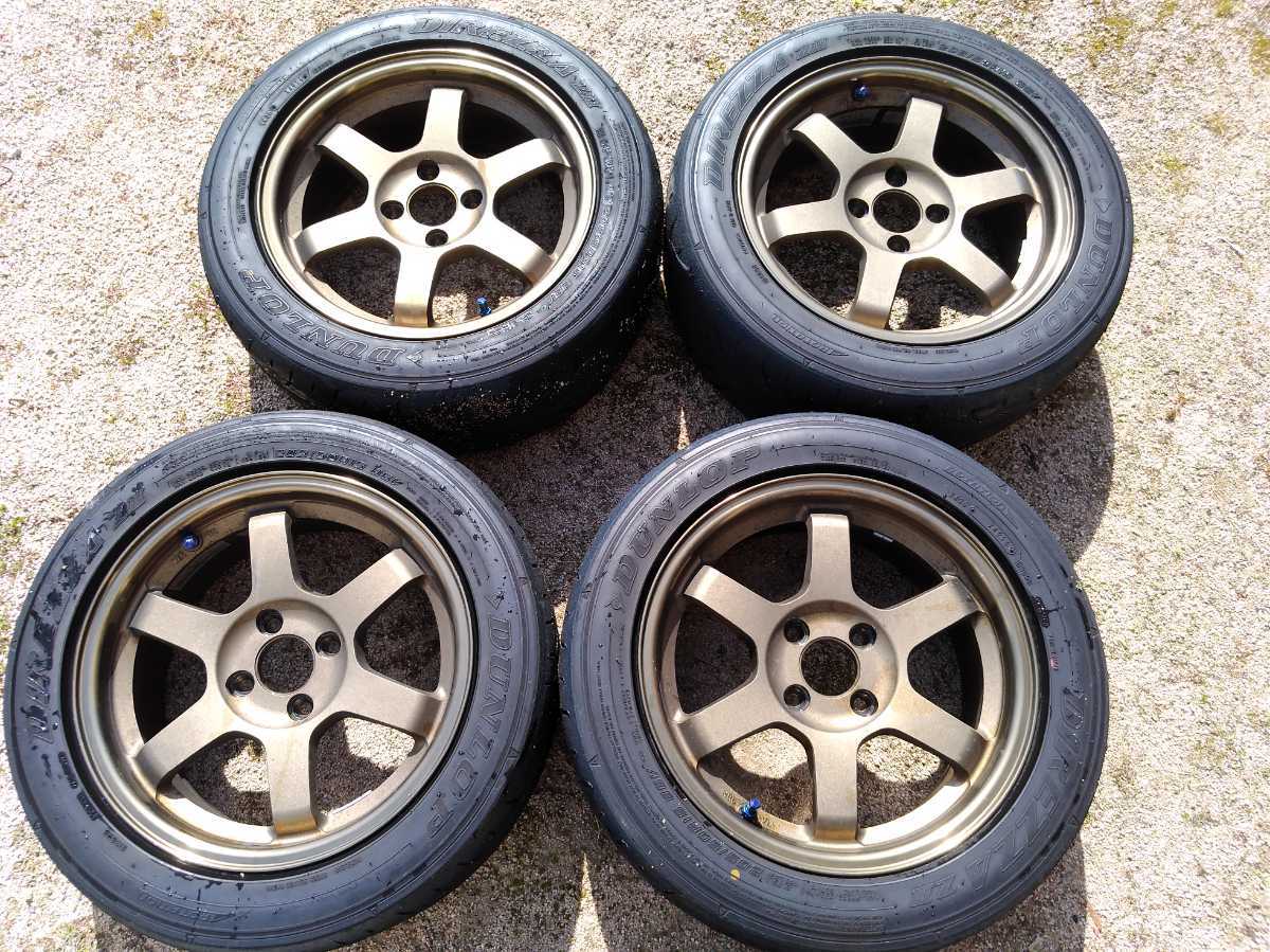 【超激得，格安】 TE37 15-6.5J offset28 RAYS レイズ(ラジアルタイヤ)｜売買されたオークション情報、yahooの商品情報をアーカイブ公開 - オークファン 4穴