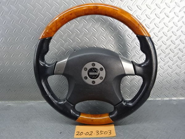 限定セール，大人気 日産 純正OP MOMO モモ M35 ステージア ステアリングホイール ステアリングハンドル ウッド レザー(ステアリング、ハンドル本体)｜売買されたオークション情報、yahooの商品情報をアーカイブ公 日産用