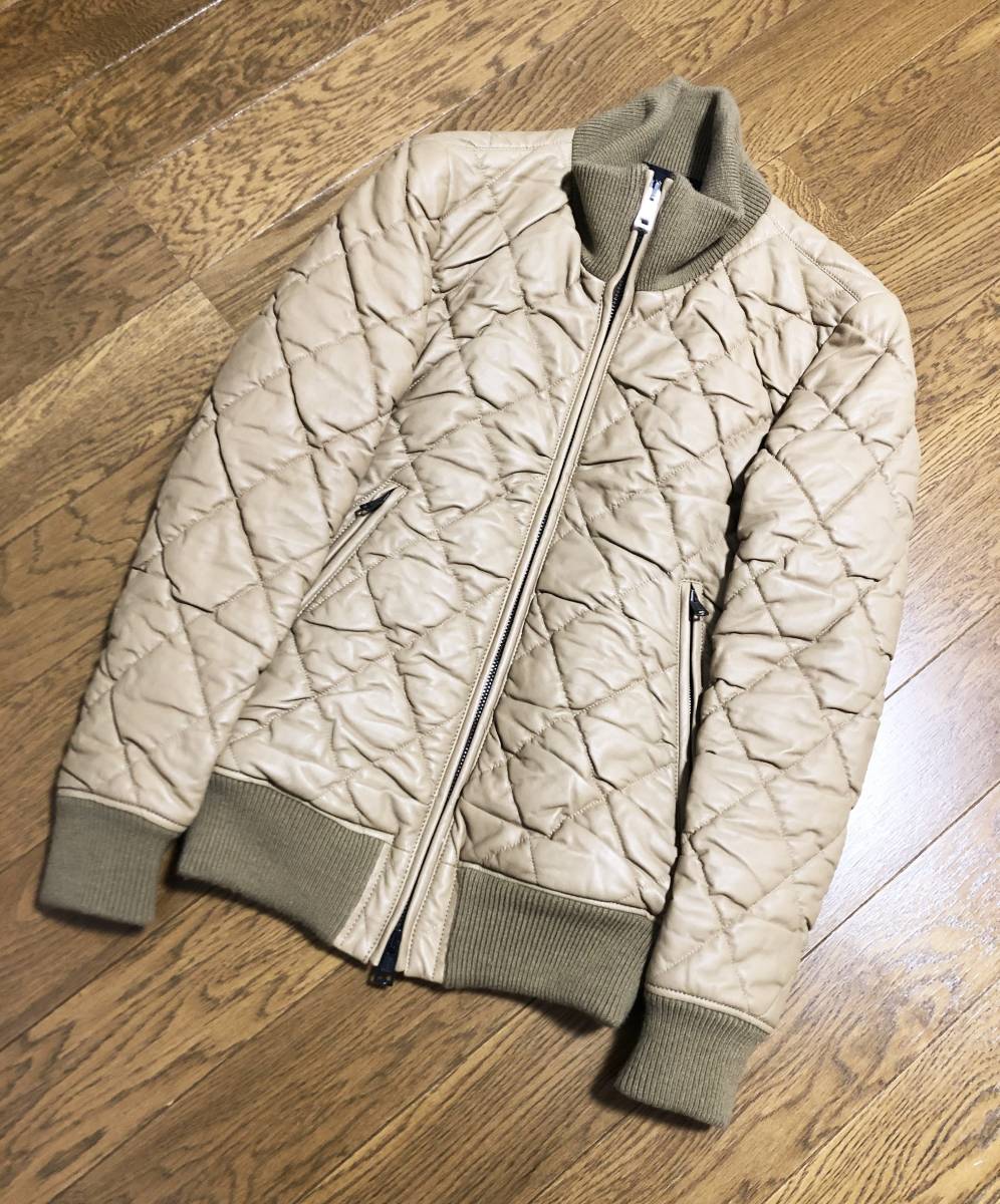 【人気定番，セール】 AKM 定価220 500 shirring stitch dia track ダイヤキルティング ラムレザージャケット ライダース M キャメル 羊革 エーケーエム(ジャンパー、ブルゾン)｜売買されたオークション情報、yahooの商品情報 ジャケット、上着