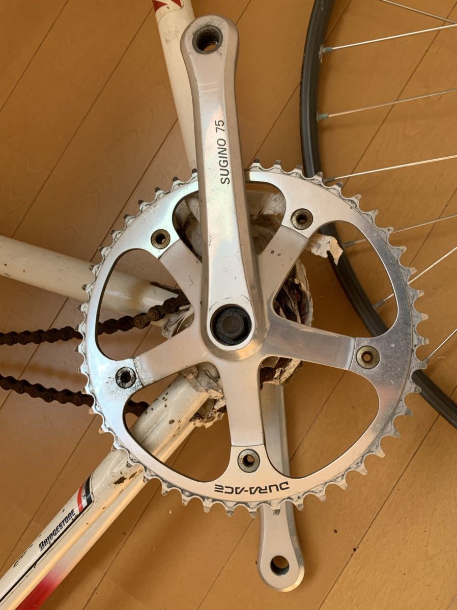 BRIDGESTONE ブリヂストン NJS 019 クロモリ ピストバイク 「ブリヂストン」 年式不明 ピストフレームセット ISHIWATA ピスト &frasl; | ANCHOR トラック メルカリ