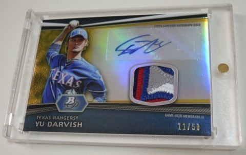 Platinum Bowman 0 Darvish Yu #9 Baseball Master Topps ダルビッシュ