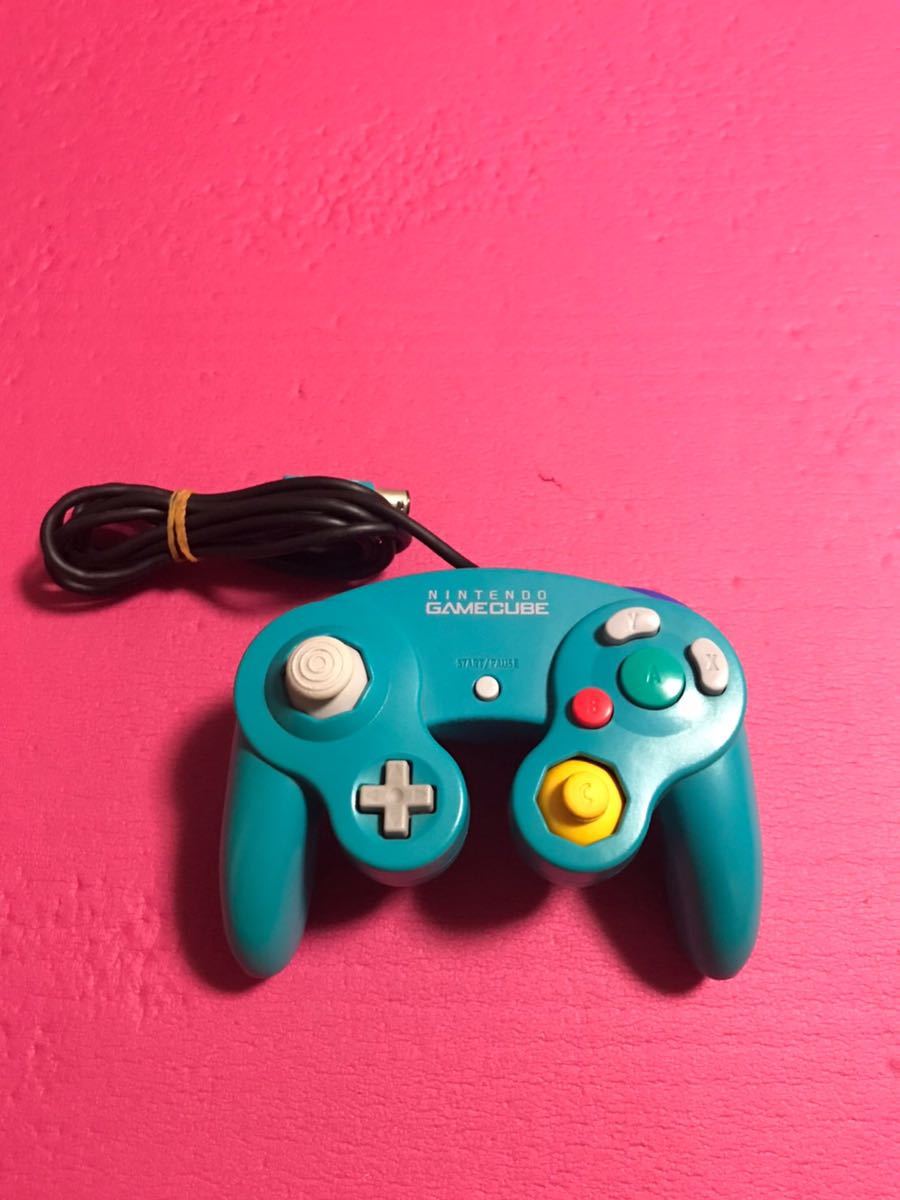 中古 ゲームキューブコントローラー エメラルドブルー 【公式通販】