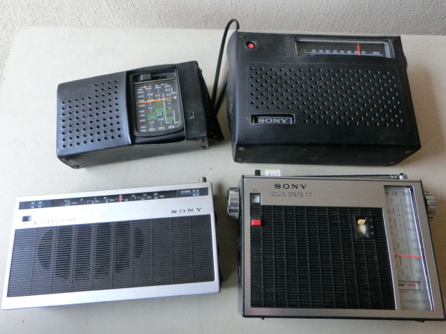 トランジスターラジオ7台National RF-655 7TR HITACHI KH-1521 8TR TH-850 8TR SONY ICF-5200 TR-4400 IF 455KC 8TR TFM-110F 12TRジャンク_1