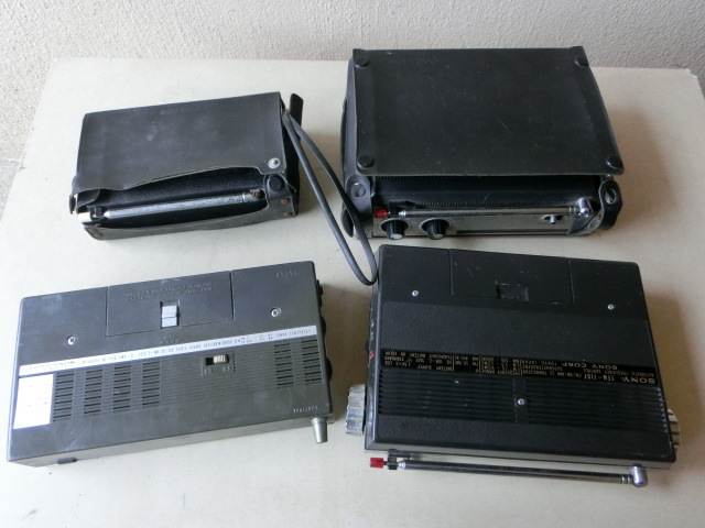 トランジスターラジオ7台National RF-655 7TR HITACHI KH-1521 8TR TH-850 8TR SONY ICF-5200 TR-4400 IF 455KC 8TR TFM-110F 12TRジャンク_2