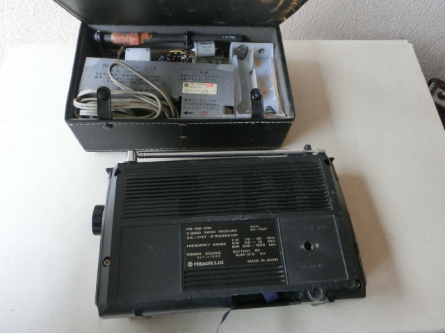 トランジスターラジオ7台National RF-655 7TR HITACHI KH-1521 8TR TH-850 8TR SONY ICF-5200 TR-4400 IF 455KC 8TR TFM-110F 12TRジャンク_4
