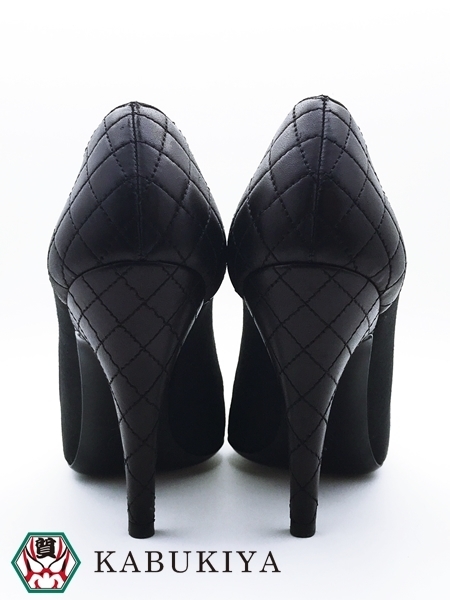 1円 シャネル CHANEL マトラッセ パンプス 38C オープントゥ