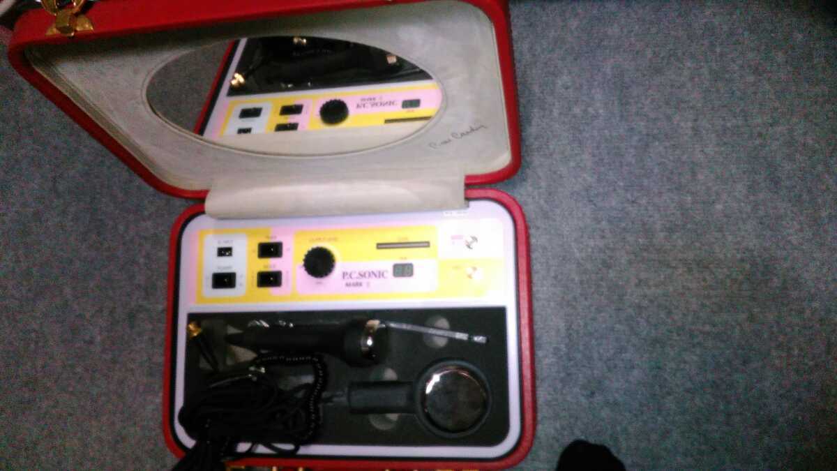 pierre cardin 超音波 美容器 P.C.SONIC MARK II 赤