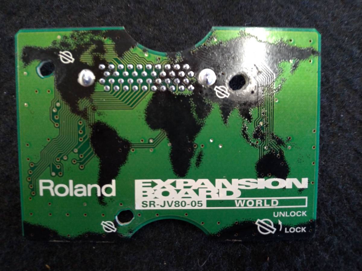 動作品 Roland SR-JV80-05 WORLD Roland Expansion Board SR-JV80-05