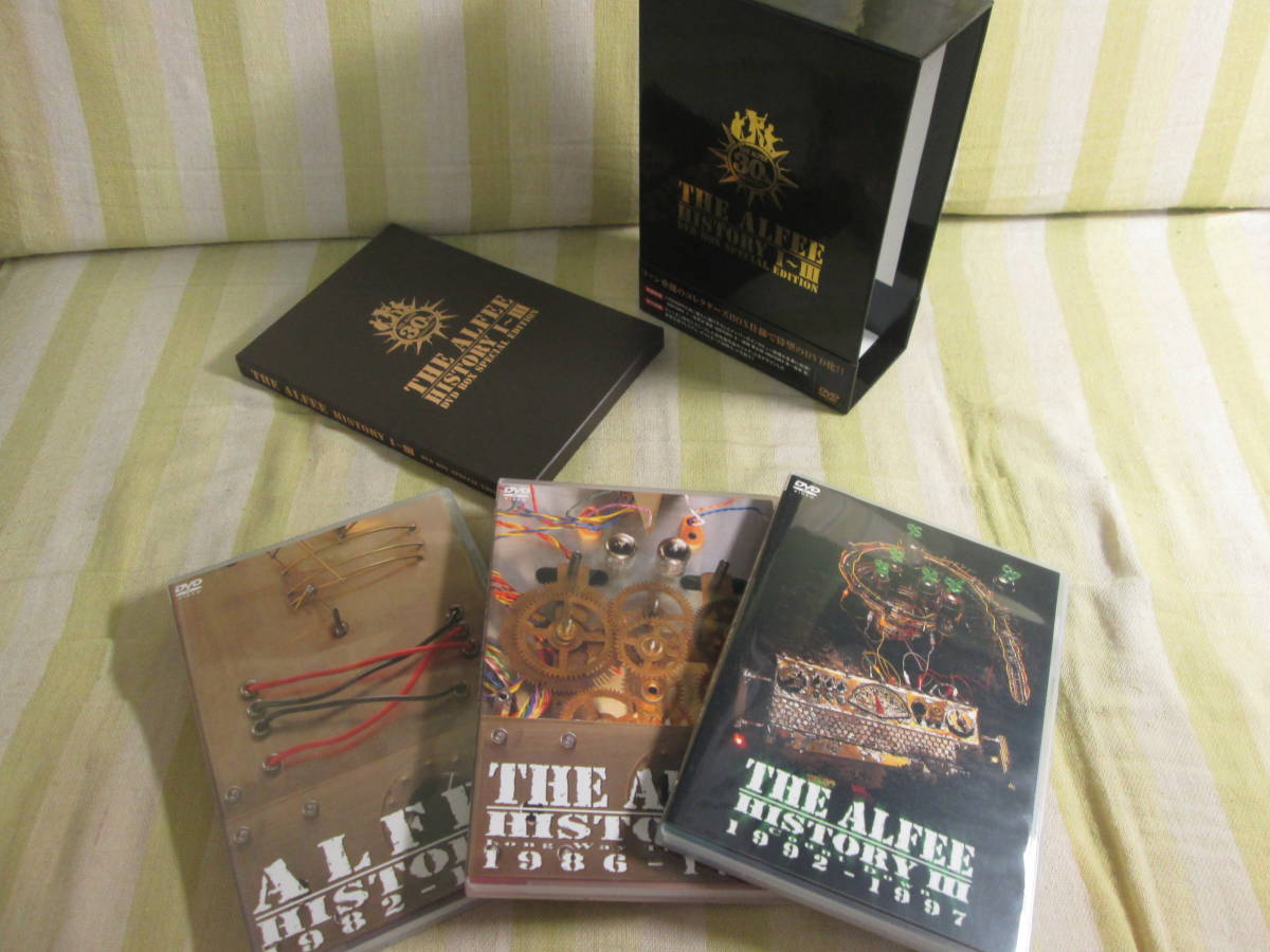 THE ALFEE HISTORY Ⅰ～Ⅲ DVD BOX SPECIAL EDITION 帯/ポストカード
