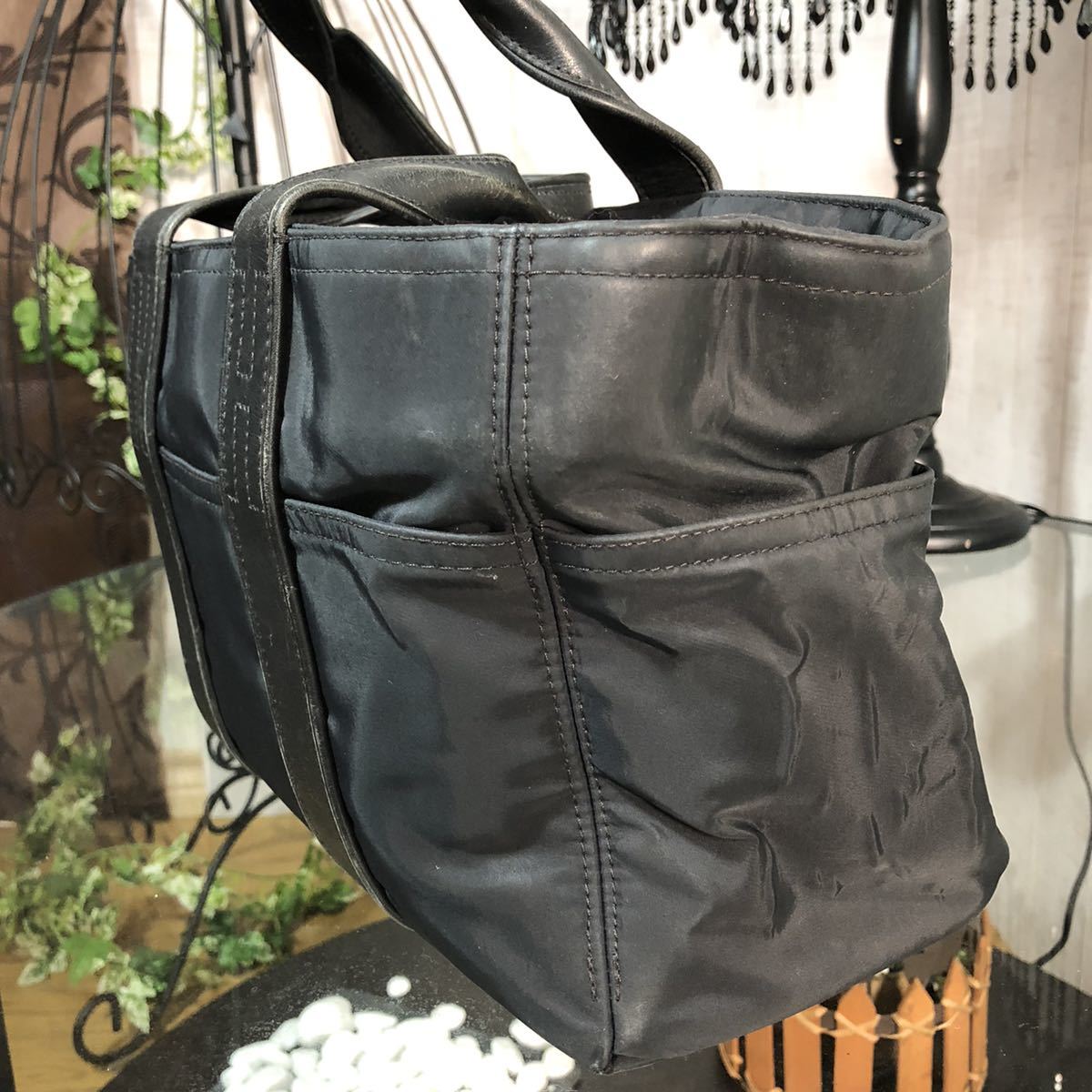 HERMES アカプルコ ブラック ハンドバッグ メンズ エルメス エルメス