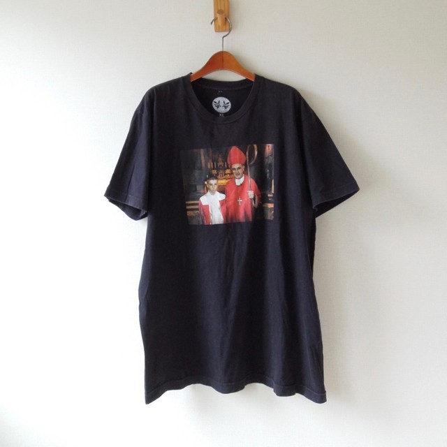 PARADIS3 パラダイス Tシャツ AIDAN AND POPE TEE 黒 L（t-93k）(丸首  
