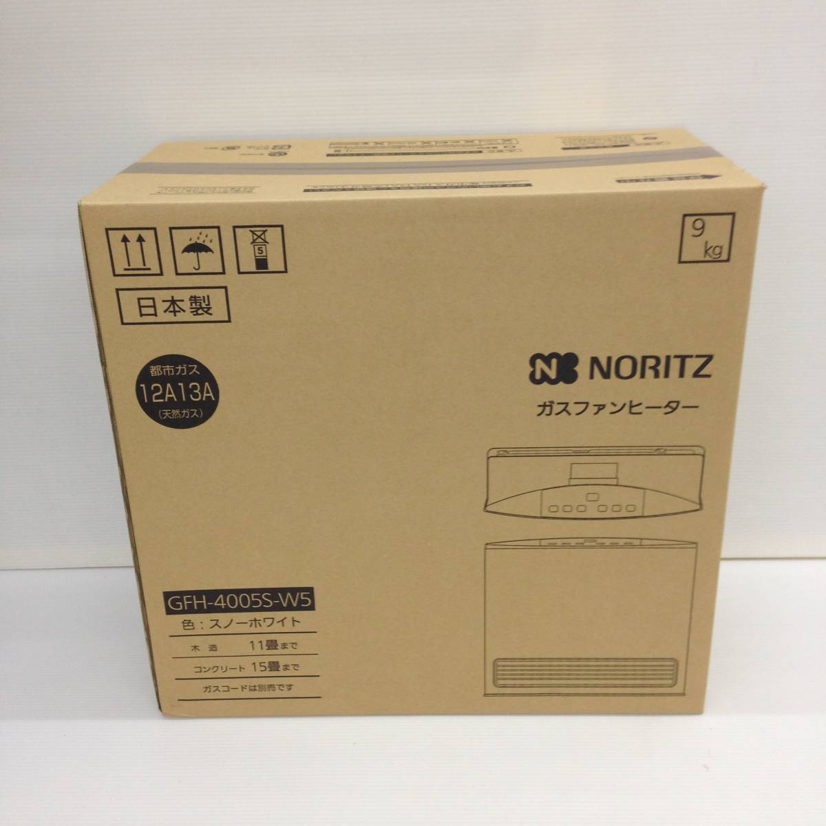 NORITZ ノーリツ ガスファンヒーター GFH-4005S-W5 スノーホワイト 未 