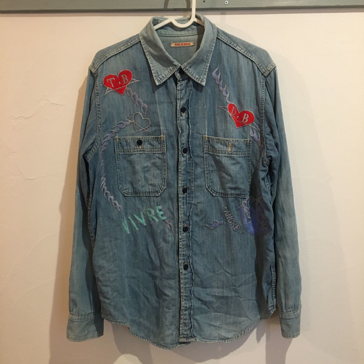 ティグルブロカンテ シャンブレーシャツ TIGRE BROCANTE デニムシャツ 