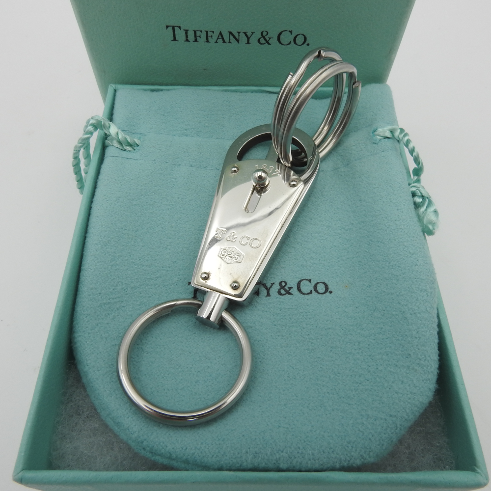 美品】ティファニー TIFFANY＆CO．1837 バレット バレー キーリング