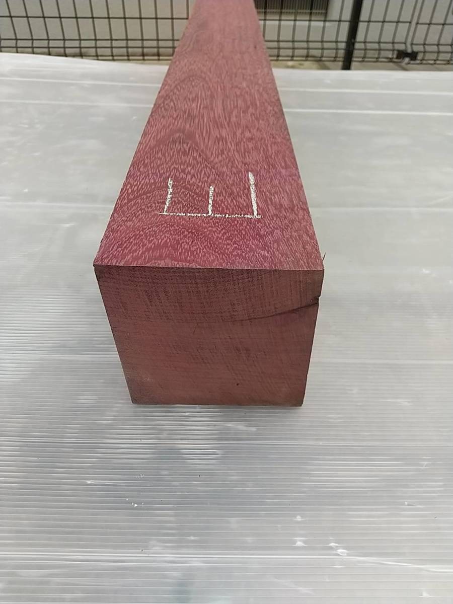 銘木　パープルハート　角材　2　荒材　約900mm×102mm×101mm　DIY　ハンドメイド　日曜大工 木材　角材 銘木 角材 荒材 日曜大工 ハンドメイド Shop