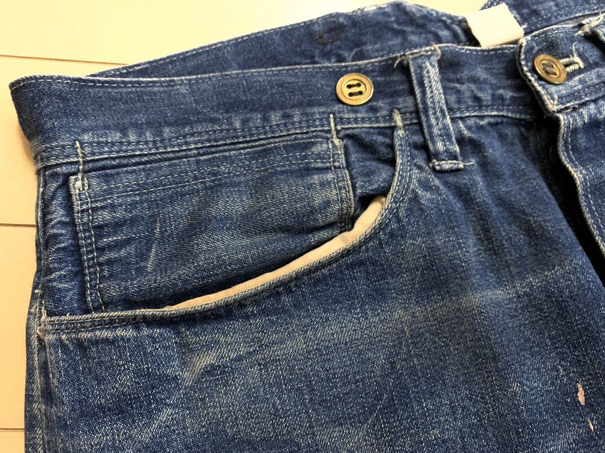 RRL シンチバック USA製 デニム ペインターパンツ ビンテージ加工