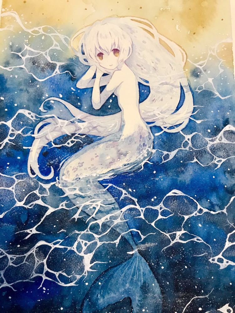 月光浴 人魚 手書きイラスト Www Esyav Com