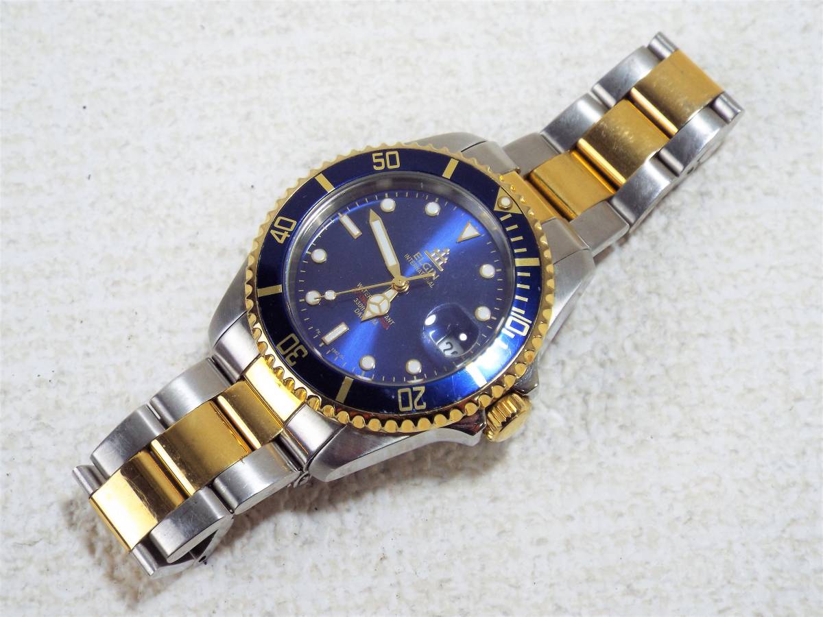 全国無料，100%新品 ELGIN エルジン FK-1362-SL メンズ 腕時計 自動巻き ブルーゴールド 3234(エルジン)｜売買されたオークション情報、yahooの商品情報をアーカイブ公開 - オークファン エルジン