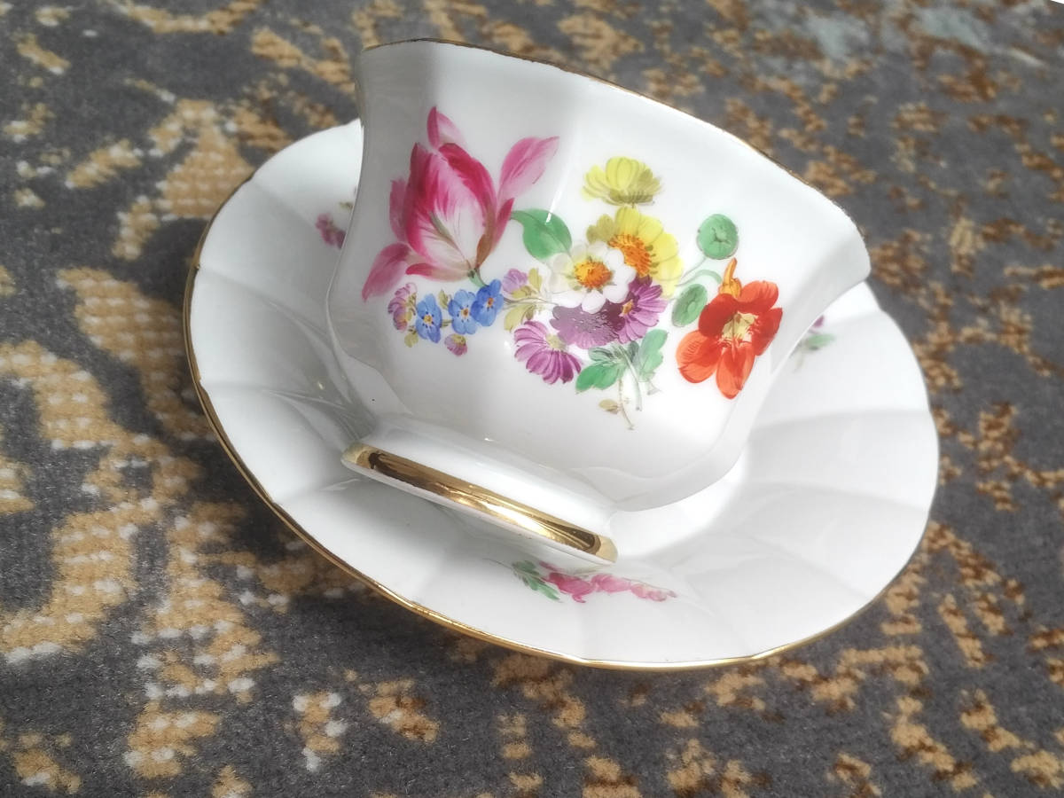 マイセン Meissen 金彩花絵 メルカリ - ディナープレート B 金彩 1780 