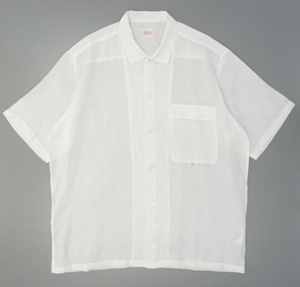 最安値，得価 w6465 パパス/Papas 半袖シャツ/総リネンシャツ/レギュラーシャツ/ホワイト/白(パパス)｜売買されたオークション情報、yahooの商品情報をアーカイブ公開 - オークファン パパス
