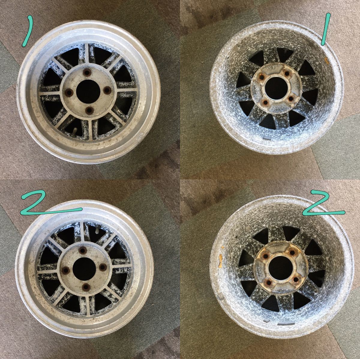 C46】ハヤシ レーシング 13×7J 114.3×4 オフセット:-6 ハブ径約:73