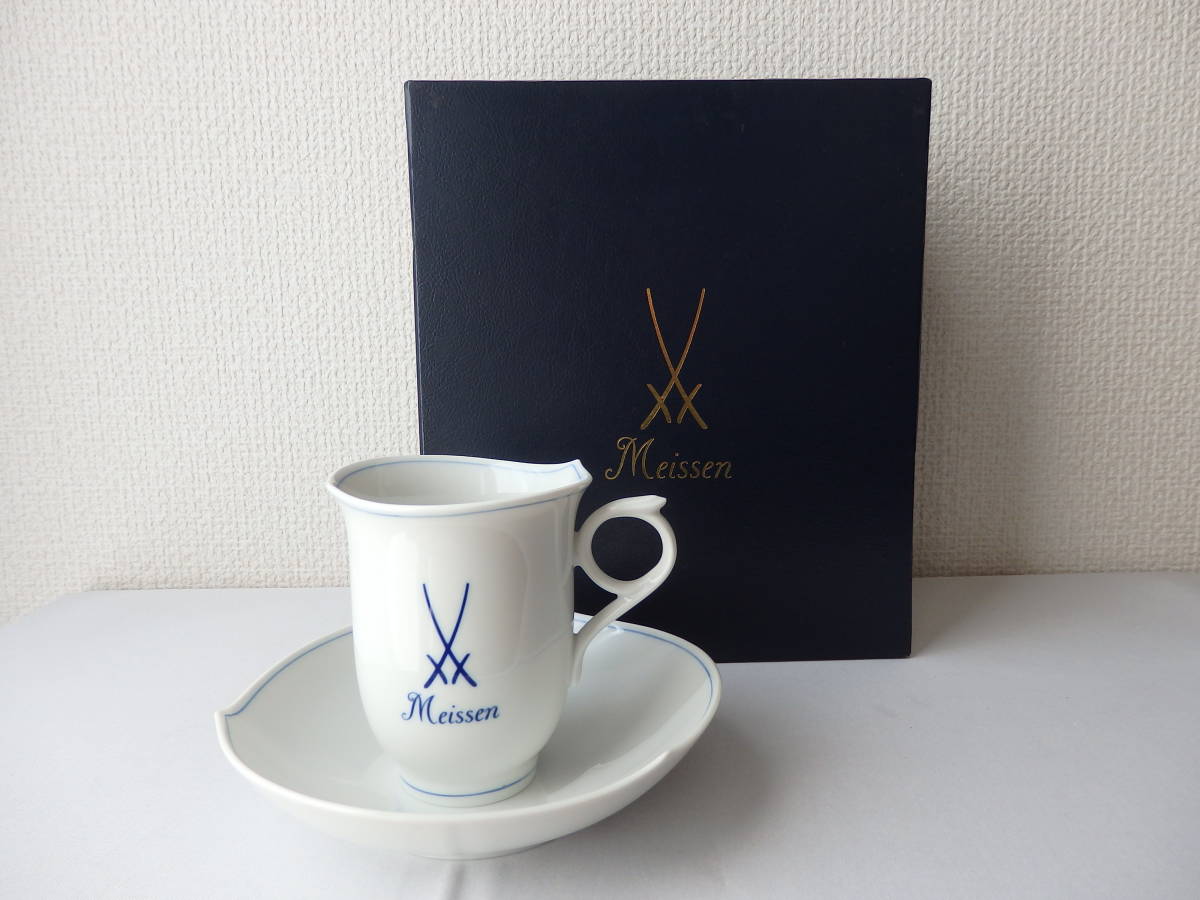 マイセン インドの華 リッチブルー コーヒーカップ＆ソーサー 200ml