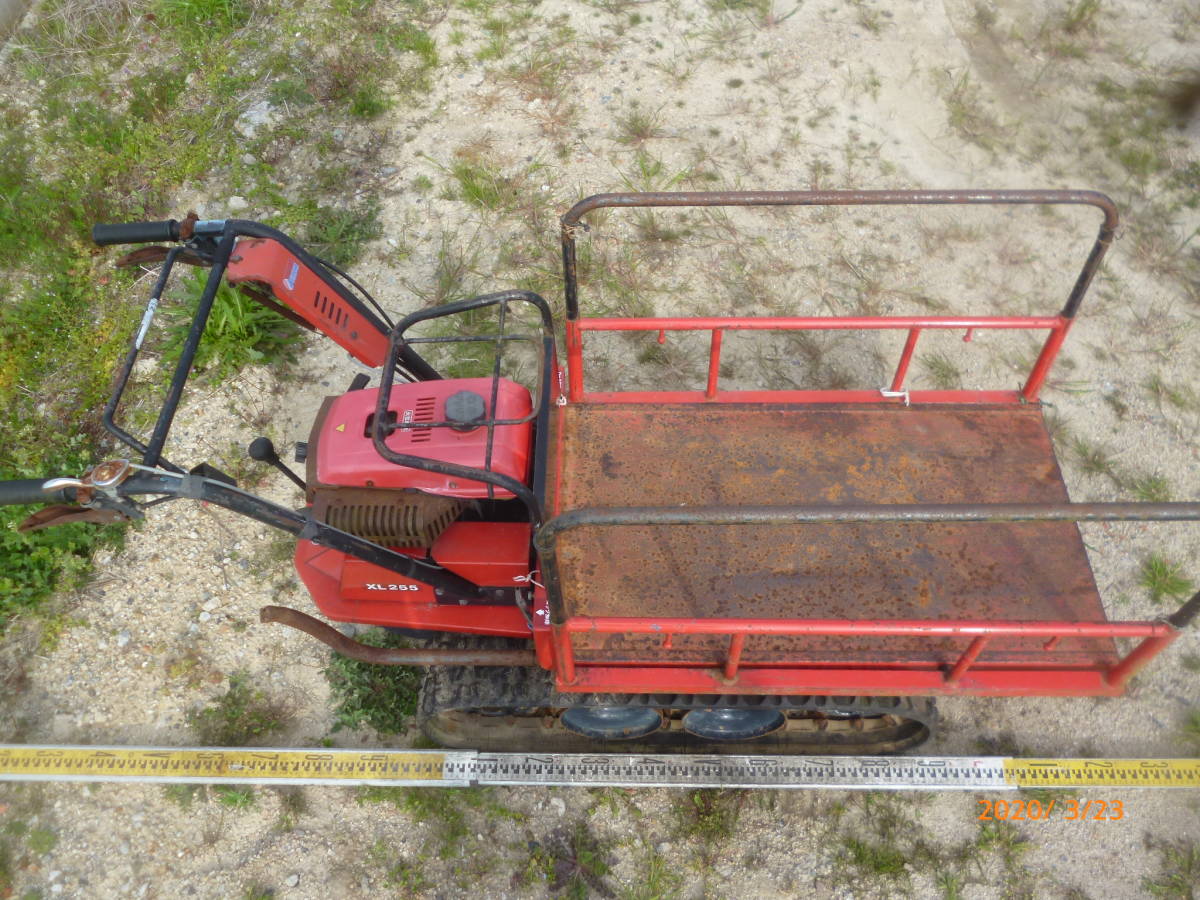 シコク 四国 XL255 運搬車 手動ダンプ 250kg クローラー キャタピラ