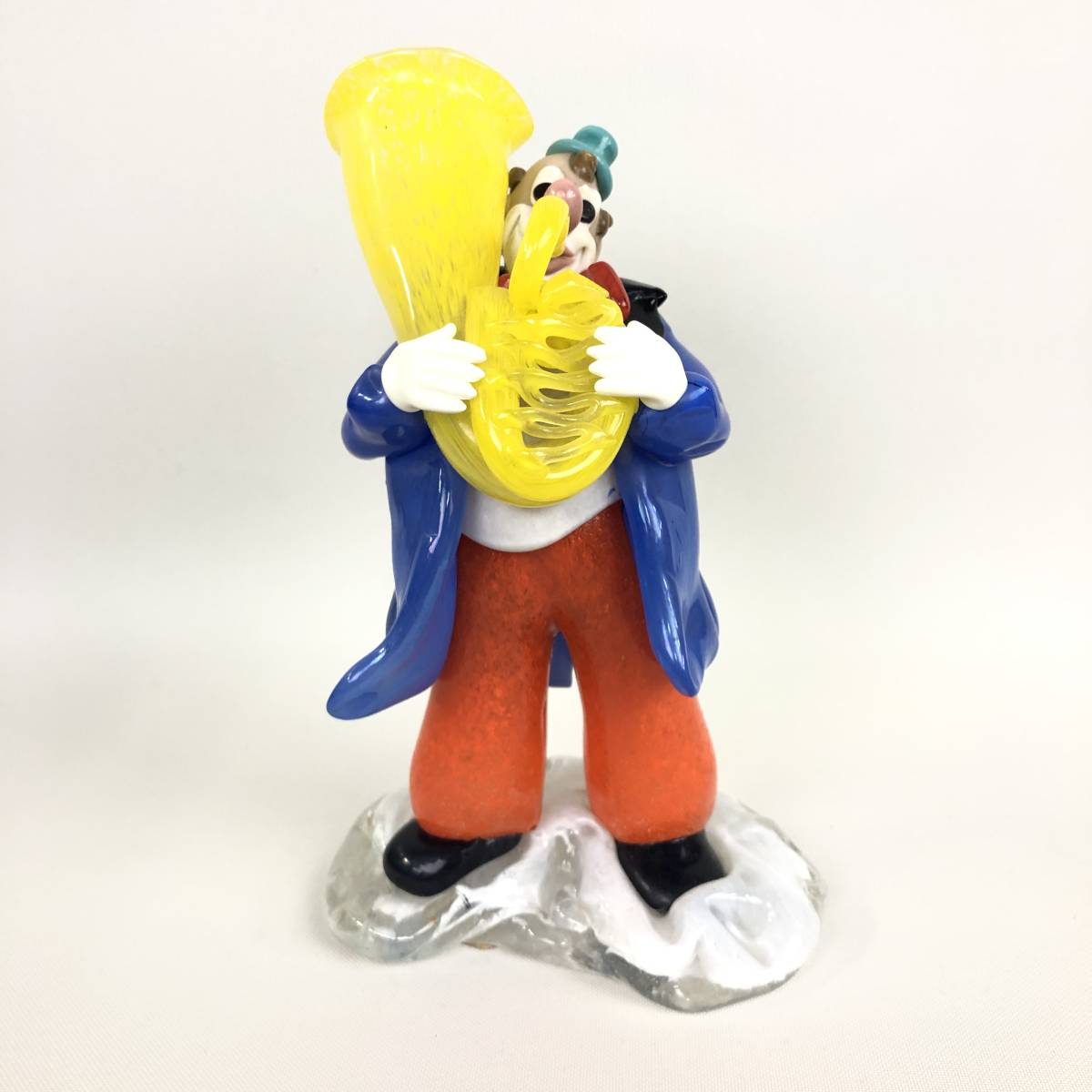 人気，得価 希少 Bohemia glass ボヘミア ガラス 人形 楽器 