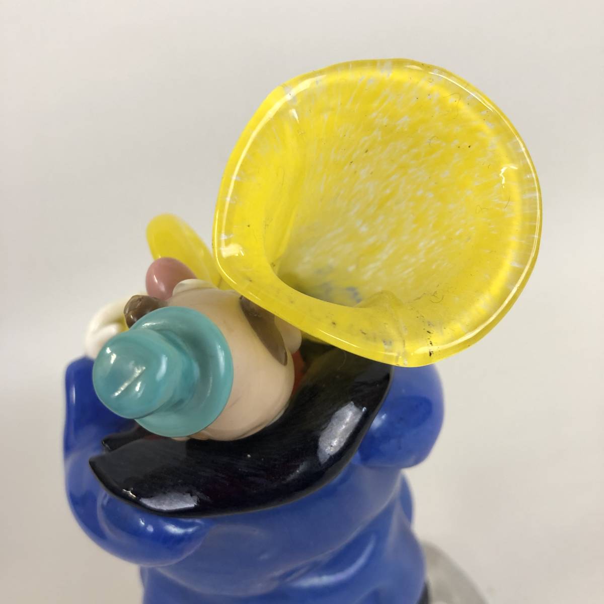 人気，得価 希少 Bohemia glass ボヘミア ガラス 人形 楽器 